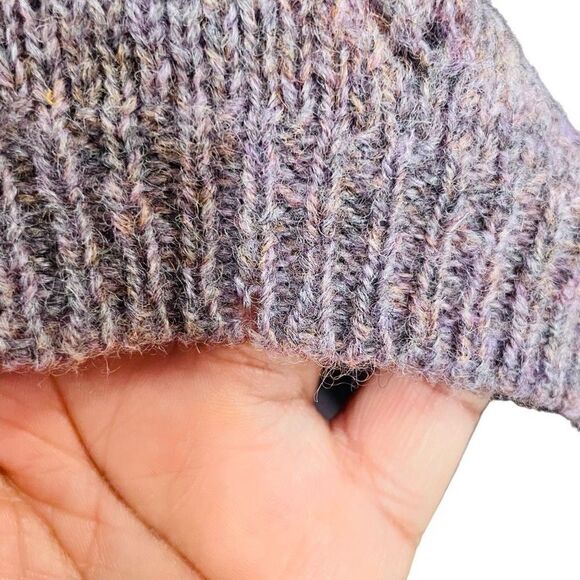 Outback Red Cardigan Womens L Marled Dark Lavender Grandpa VNeck Button Closure - Picture 5 of 14